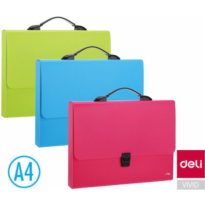 Deli Aktovka spisová box Rio A4 1 přihrádka – Hledejceny.cz