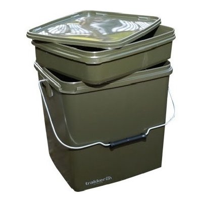 Trakker Plastový box na návnady a nástrahy - 13 Ltr Olive Square Container inl Tray – Zboží Mobilmania