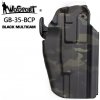 Pouzdra na zbraně Wosport opaskové plastové GB35 holster Glock 17/M92 MC black