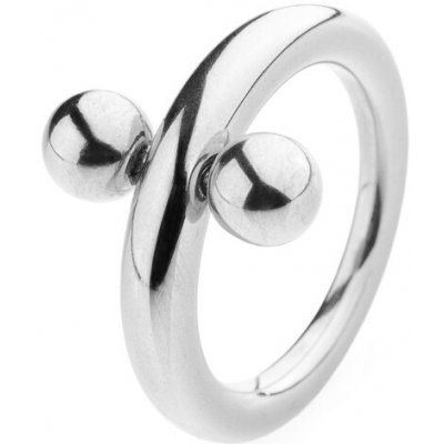 Franco Bene Antistresový prsten s 2 kuličkami stříbrný 2104 – Hledejceny.cz