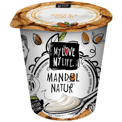 My Love My Life Bio zakysaný mandlový bílý 125 g – Zboží Dáma