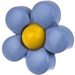 Knoflík 18mm květina plastový Varianta: modrý – Zboží Mobilmania
