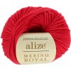 Příze Alize Merino Royal 56 červená