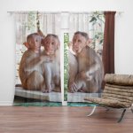 Sablio Závěs Opičky: 2ks 140x250cm – Hledejceny.cz