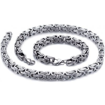 Impress Jewelry sada z chirurgické oceli Be Hard / řetízek a náramek 200226165013SL-SET – Zboží Mobilmania