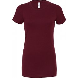 lehké prodloužené tričko Bella Favorite fialová maroon