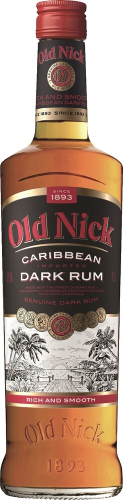 Old Nick Caribbean Dark 37,5% 0,7 l (holá láhev) alkohol od výrobce Bardinet Old Nick Caribbean Dark 37,5% 0,7 l (holá láhev)
