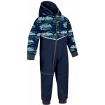 Unuo, Batolecí softshellová kombinéza s fleecem Mini, Tm. Modročerná, Tučňáci – Zboží Dáma