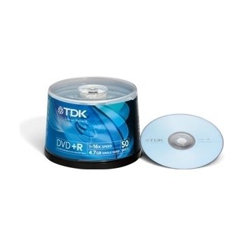 TDK DVD+R 4,7GB 16x, 50ks (T19444)