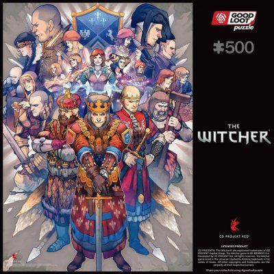 Good Loot Gaming The Witcher Northern Realms 500 dílků – Zboží Mobilmania