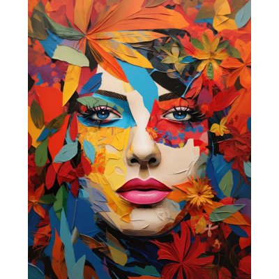 ZUTY Obrazy na stěnu - Dívka v barvách podzimu Rozměr: 40x50 cm, Rámování: bez rámu a bez vypnutí plátna