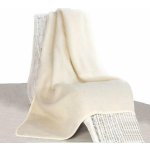 BabičkaOvečková.cz Deka / Přikrývka z ovčí vlny merino jednovrstvá jednostranná přírodní 35x200 – Zbozi.Blesk.cz