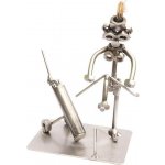 Kovová figurka Golfistka zlomená hůl 17 cm – Zboží Dáma