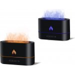 Aga Aroma difuzér s LED projekcí ohně Černý 200 ml – Zboží Dáma