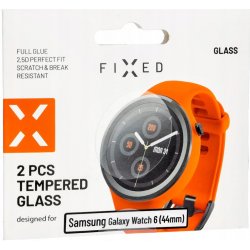 FIXED Ochranné tvrzené sklo Samsung Galaxy Watch 6 (44mm), 2 ks v balení, čiré FIXGW-1207