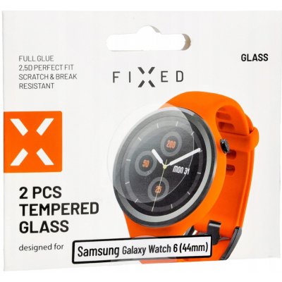 FIXED Ochranné tvrzené sklo Samsung Galaxy Watch 6 (44mm), 2 ks v balení, čiré FIXGW-1207 – Zbozi.Blesk.cz