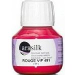 Darwi Barva na hedvábí Arasilk 50 ml 491 Fire Red – Zboží Dáma