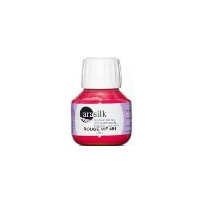 Darwi Barva na hedvábí Arasilk 50 ml 491 Fire Red – Zboží Dáma