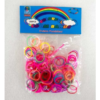 Loom Bands - gumičky barevné mix 200 ks