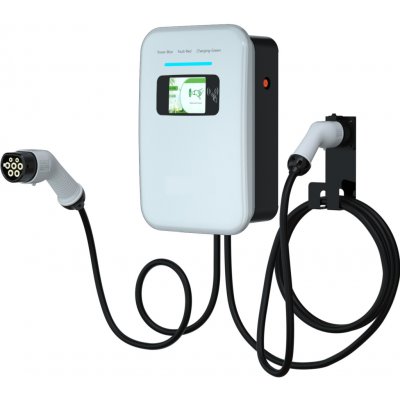 Wallbox nabíječka WBAC T2, 2 kabely, 22 kW, 5 m, RFID bílá Elvix – Zboží Živě