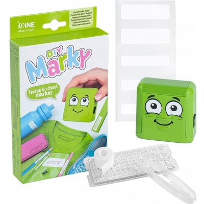COLOP DIY MARKY 20 Razítko na oblečení DRUKARENKA – Zelené + Štítky – Zboží Dáma