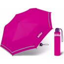 Scout Basic dívčí skládací deštník s reflexním proužkem růžový