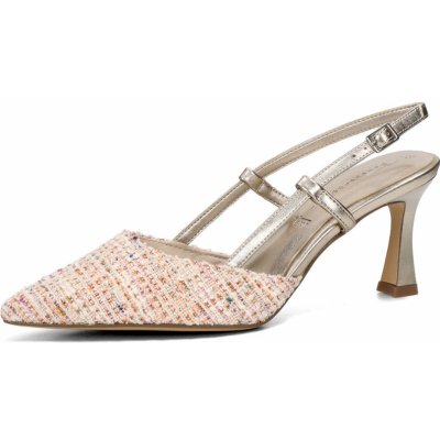 Tamaris dámské módní lodičky s otevřenou patou oranžové – Zboží Dáma