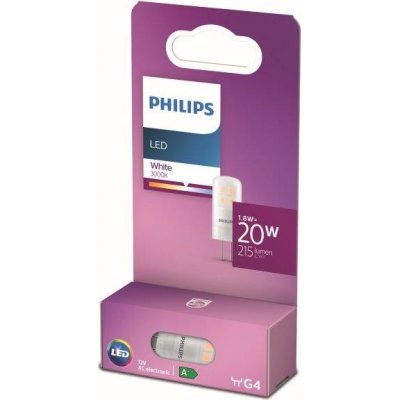 Philips 8718699767679 LED žárovka Kapsle 1x1,8W G4 215lm 3000K bílá – Hledejceny.cz