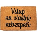 Home Elements Vstup na vlastní nebezpečí béžová 40 x 60 cm – Sleviste.cz