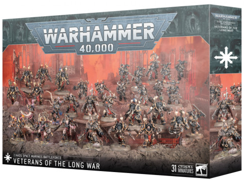 GW Warhammer 40,000 Chaos Space Marines Battleforce: Veterans of the Long War