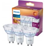 Philips 3x LED halogenová žárovka GU10 PAR16 3.8W = 50W 345 lm 2700 teplá bílá Stmívatelné – Hledejceny.cz