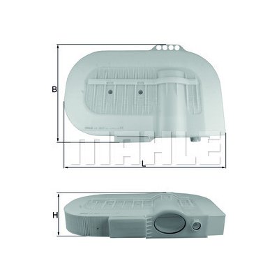 Vzduchový filtr MAHLE LX 2810 (LX2810) – Hledejceny.cz