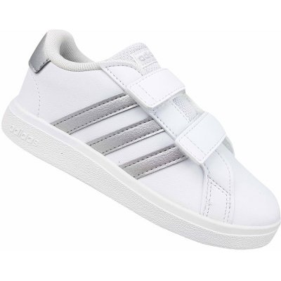 adidas dětské tenisky Grand Court 2.0 CF I bílá stříbrná – Zboží Mobilmania