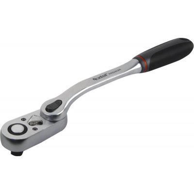 EXTOL Ráčna tvarová kloubová, 48 zubů, 1/4", L 180mm, CrV (8816421) PREMIUM – Zboží Dáma