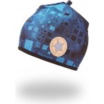 Little Angel Čepice podšitá Outlast® Denim čtverce černá – Hledejceny.cz