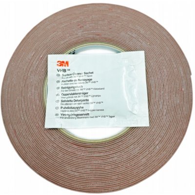 3M Oboustranná lepicí páska VHB GPH 12 mm x 10 m s čisticím ubrouskem – Zboží Živě