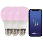 Nordlux Chytrá RGB žárovka E27 8W 2200-6500K 3ks pískované sklo – Hledejceny.cz