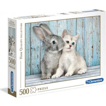 Clementoni Kočka a králík 35004 500 dílků