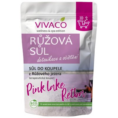 Vivaco Sůl do koupele z RŮŽOVÉHO JEZERA RETBA 1000 g – Zboží Mobilmania