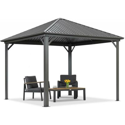 Garden Point altán Sardinie 3x3 antracitový – Hledejceny.cz