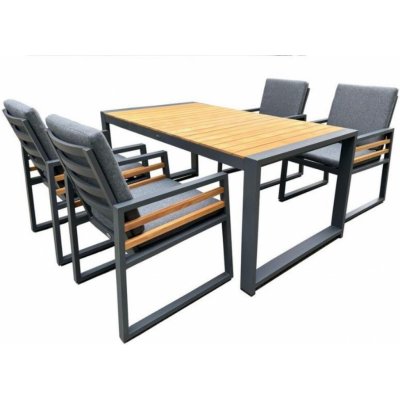 ROJAPLAST Set zahradního nábytku COLMAR, hliníkový – Sleviste.cz