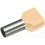 CIMCO 182424 Izolovaná dvojitá dutinka Cu 2 x 16/14 mm, krémová (100 ks) – Hledejceny.cz