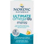 Nordic Naturals Ultimate Omega 2×mini s vitamínem D3 1120 mg citrón 60 softgelových kapslí – Hledejceny.cz
