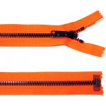 KOH-I-NOOR Kostěný zip no.5 rozepínací 85cm neonově oranžový bundový s překlápěcím jezdcem – Hledejceny.cz