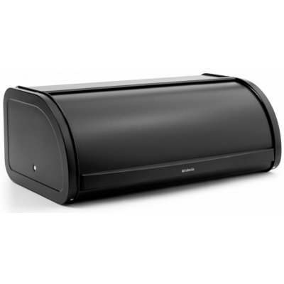 Chlebník ROLL TOP 16 l, matně černá, nerezová ocel, Brabantia – Hledejceny.cz