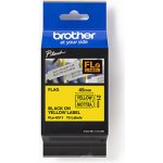 Brother , FLE-6511, černý tisk/žlutý podklad, nelaminovaná, 21mm, 45mm x 10.5mm, 72ks – Zboží Mobilmania