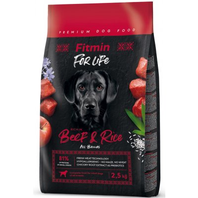 Fitmin For Life Beef & Rice 2,5 kg – Zboží Mobilmania