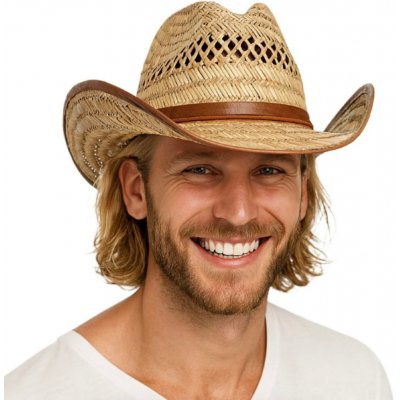 Fiebig Headwear since 1903 Slaměný klobouk Western Texas westernový klobouk – Zboží Dáma