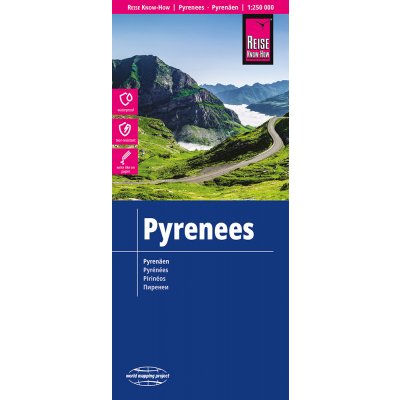 Reise Know-How Verlag mapa Pyrenees (Pyreneje) 1:250 t. – Hledejceny.cz