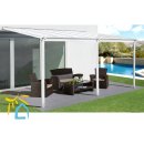 Lanit Plast hliníková pergola WALL 43 bílá + čirý PC